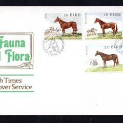 1981 Ireland Fauna & Flora Horses Commemorative Stamp Illustrated The Irish Times First Day Cover (FDC)