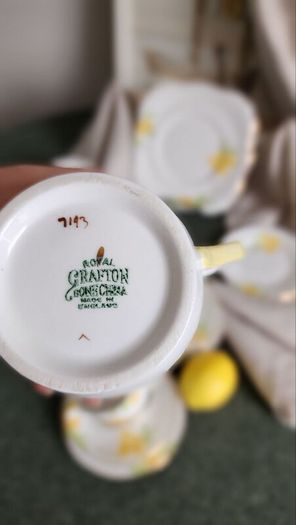 Vintage Royal Grafton Hand-Painted Fine Bone China Tea Set 19 Pieces