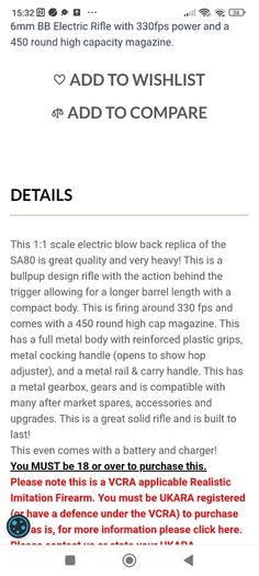 Electric rifle