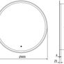 LED Mirror Antifog Demister 80cm Image 3