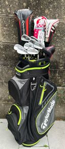 Full set of Taylormade golf clubs