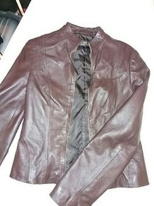 Mango Brown leather jacket