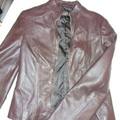 Mango Brown leather jacket