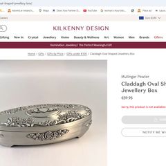 Mullingar Pewter Jewellery Box