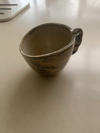 Unique pottery mugs x 2