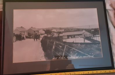Black and white picture of rosslare