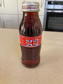 Coca Cola Rare UK Royal wedding Charles and Diana 1981