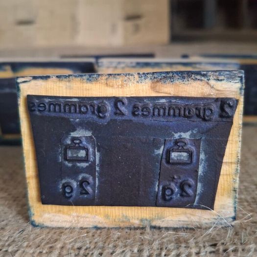 French Metric Weight Printer Blocks