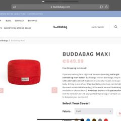 Red Cord Budda Bag Mega