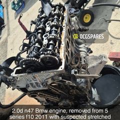 Bmw 2.0d N47 Engine for Parts or Repair f10 @ OCG