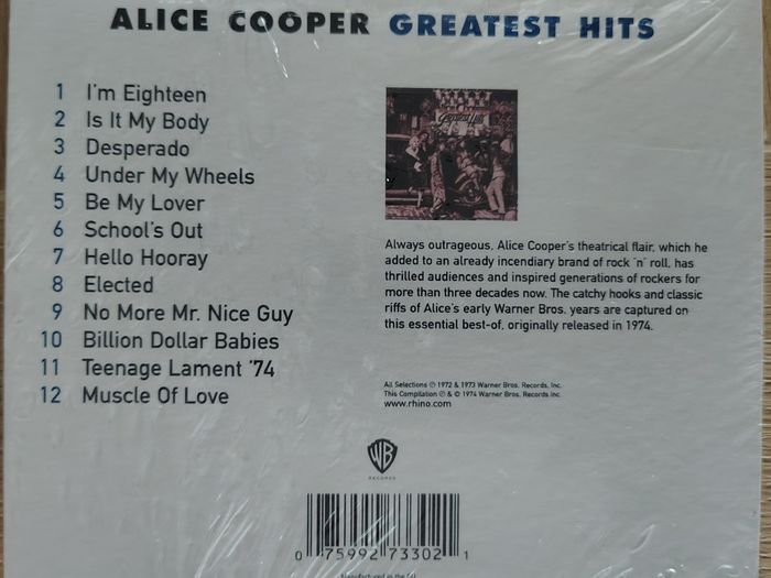 Alice Cooper - Alice Cooper's Greatest Hits CD (1974) 2000 Reissue BRAND NEW SEALED Hard Rock