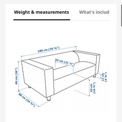 Ikea Klippan 2 seater