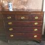 A George 111 inlaid mahogany Chest of Drawers Image 2