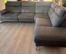 Sofa (Recliner with matching Footstool)