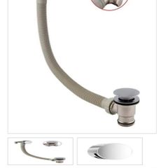 Extended Bath pop up waste and overflow kit
