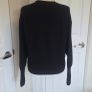 Primark Black Embellished Knit Jumper Crystal Detail Soft Winter Sweater S Image 3