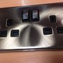 Twin Sockets Victorian Antique Brass Finish Image 2
