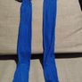Sexy  shiny stretchy royal blue stockings Image 4