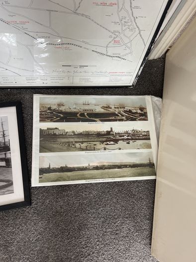 Vintage Dun Laoghaire map and photos