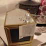 2 gold and silver Mercury glass candle holders Image 5