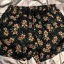 Massimo Dutti Men swim Shorts Black Floral Nylon Blend Lined Beach Trunk size xl Image 2
