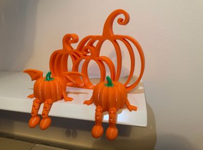 3D Printed Halloween pumpkins