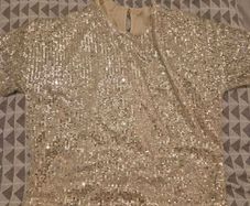 Gold sequin top