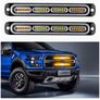 Bright 4pcs Ultra-Slim Amber White LED Work Light - Surface Mount LED Emergency Light with 24 LEDs, Mini Grille Lights Image 4