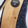 Kate Spade navy glitter bow peep toe sling back heels Sz 42 (Fit 8-8.5UK) - Bnwt - Rrp 360 Image 4