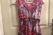 Girls colourful patterned summer dress