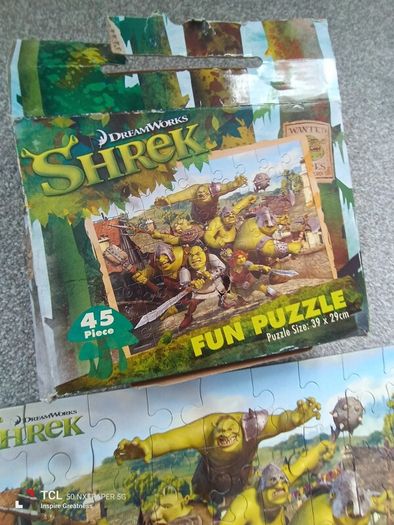 Shrek puzzle. Puzzle size 39x29cm