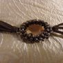 Per Una Long Multi-Faceted.Brown Glass Bead & Faux Leather Necklace Image 6
