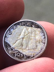 10 cents 1966 Canada silver 80% spot price