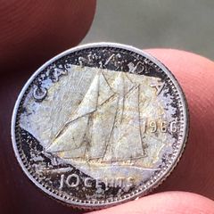 10 cents 1966 Canada silver 80% spot price
