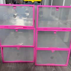 6 x Shoe Storage Boxes