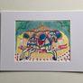 Original art Carousel horse Fairground painting contemporary Irish Art abstract painting Image 3