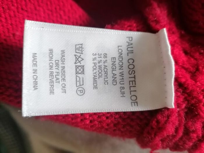 Paul Costelloe red jumper 12