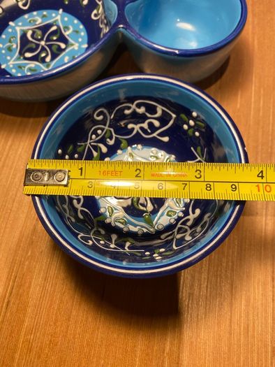 Hand painted dipping bowls