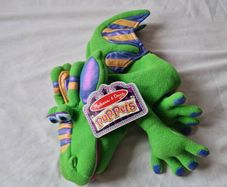 Mellisa and doug smoulder the dragon 12"puppet tags still attached