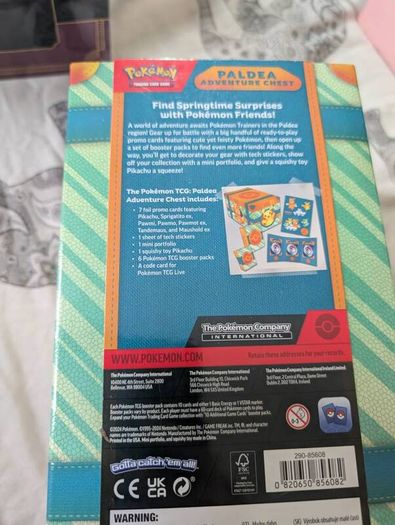 pokemon paldea adventure box sealed