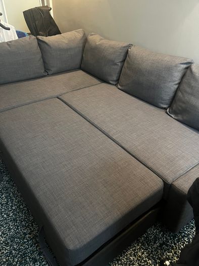 Grey Corner Sofa Bed with Storage - Excellent Condition