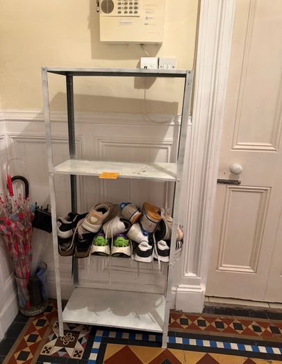 Metal shelf