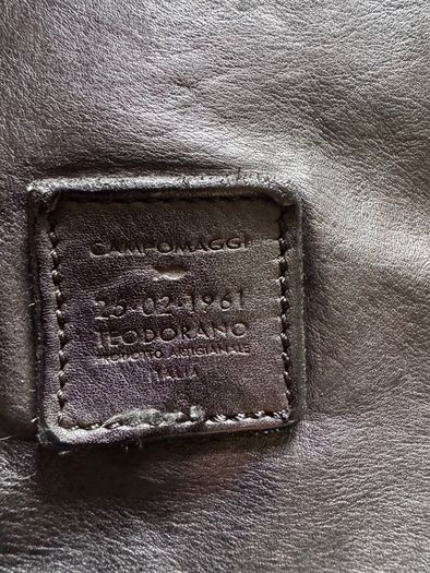 black leather bag