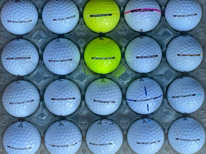 20 used Srixon Q Star Tour grade B golf balls