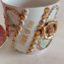 Vintage English Ceramic Pearlware Cup & Saucer Image 3