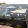 Vintage Japanese Music Jewelry Box Handpaint Black Lacqured 7" x 4,5" H-4" Image 3
