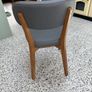 Vela Grey Faux Leather Dining Chairs Image 3