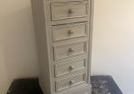 Antique Painted Cabinet with Drawers