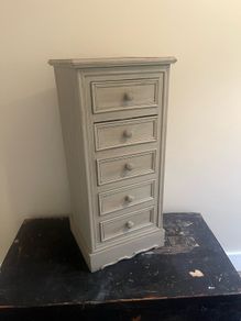 Antique Painted Cabinet with Drawers