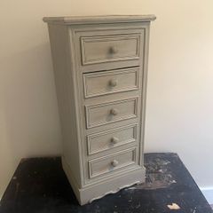 Antique Painted Cabinet with Drawers